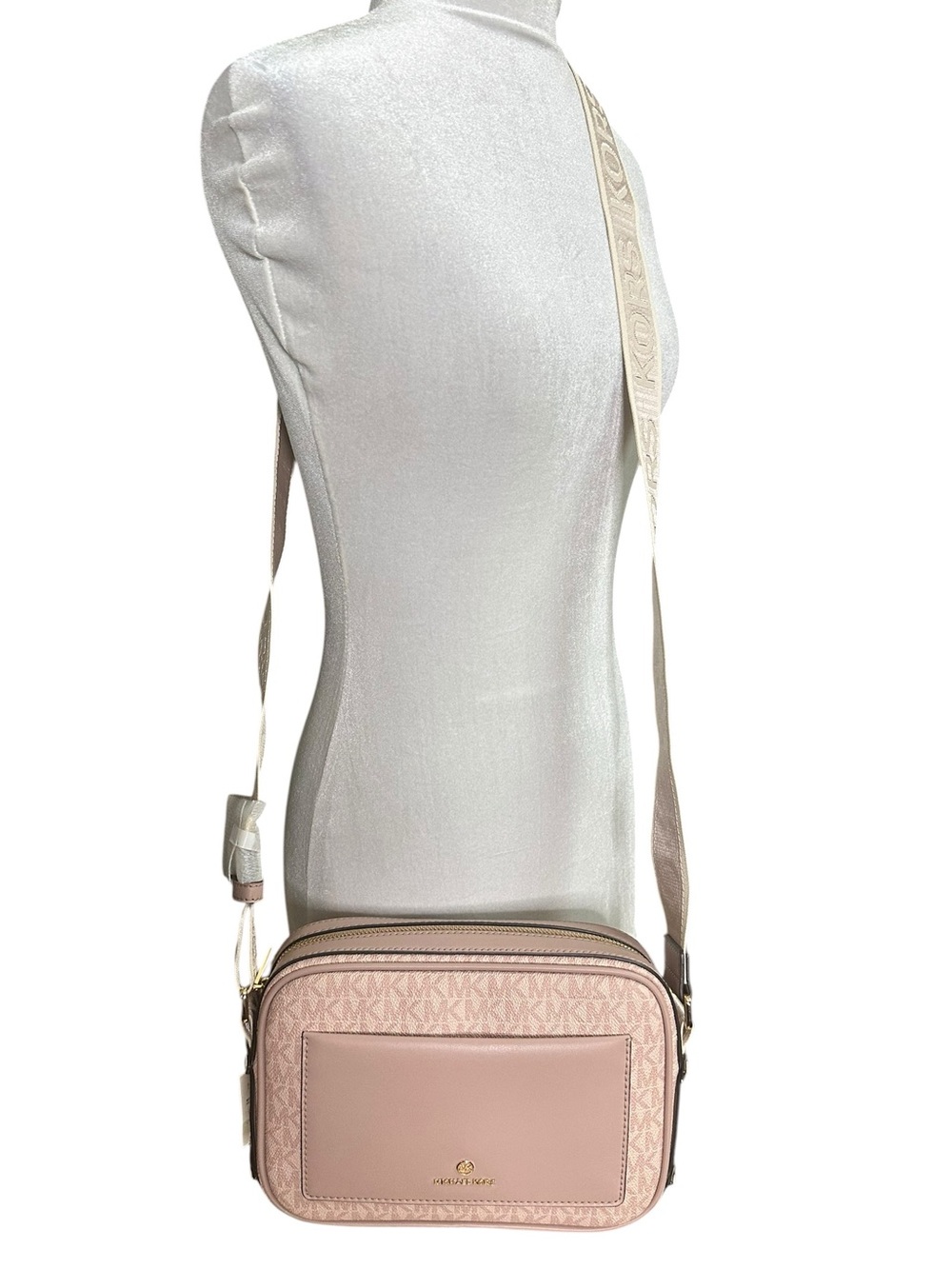 NWT MICHAEL Michael Kors Crossbody Purse. Light Pink, Mauve, Ballet.